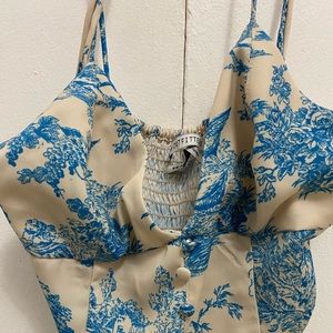 Urban outfitters tie crop top